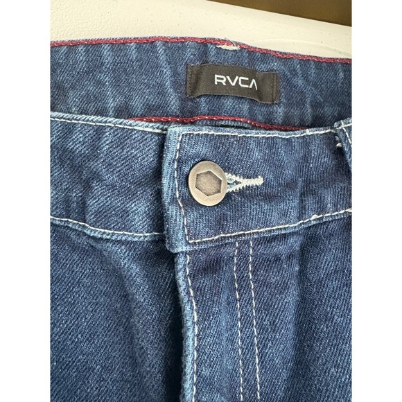 RVCA Womens Carpenter Jeans Size 27 Dark Wash Denim Utility Pants - Picture 2 of 11